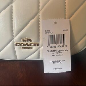 Coach Quilted Mini Bag - Chalk-NEW